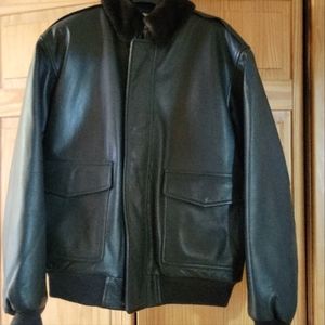 L.L. Bean Flying Tiger Leather Bomber Jacket